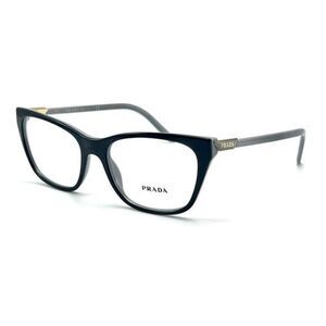 NEW PRADA VPR05Y 08Y-1O1 BLACK AUTHENTIC EYEGLASSES 53-17 140